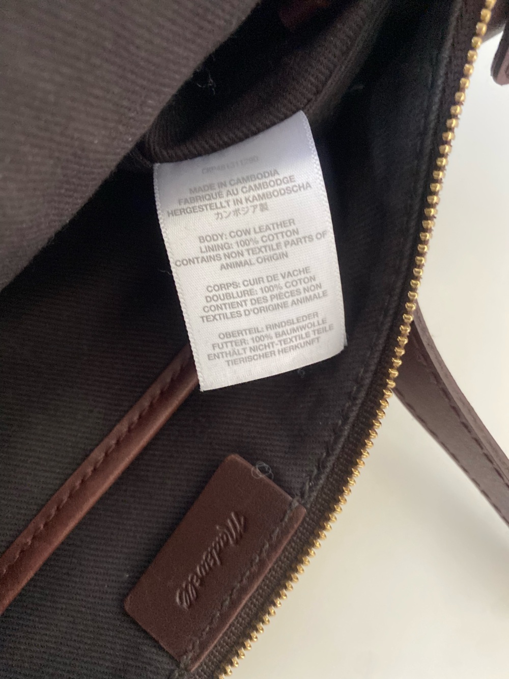 Madewell Brown Leather Crossbody Bag with Adjustable Strap - Picture 9 of 10
